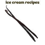 The purpose of the Image is to give a brief overview of the page. It includes the heading: "Vanilla Bean Ice Cream" In the middle of the image, there is a photo of a two vanilla pods. Below there is the description of the website: "www.biterkin.com for ice cream recipes"